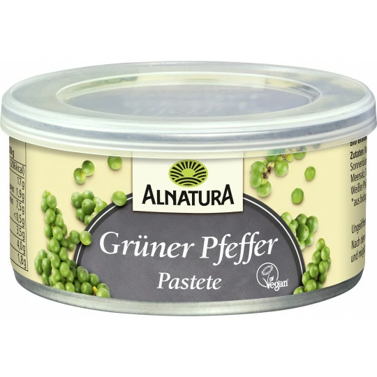 Alnatura Bio Pastete Grüner Pfeffer 125G 1 Alnatura Bio Pastete Grüner Pfeffer 125G