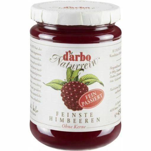 Darbo Konfitüre Naturrein Feinste Himbeeren Ohne Kerne 450G -Kaffee-Tee Sales darbo konfitre naturrein himbeer