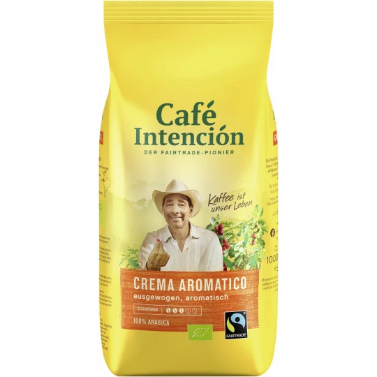 Darboven Café Intención Ecológico Café Crema Bio Fairtrade 1KG 1 Darboven Café Intención Ecológico Café Crema Bio Fairtrade 1KG