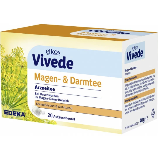 Elkos VIVEDE Magen- & Darmtee 20ST 40G 1 Elkos VIVEDE Magen- & Darmtee 20ST 40G