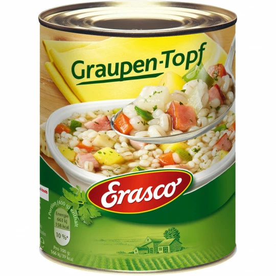Erasco Graupen-Topf 800G 1 Erasco Graupen-Topf 800G
