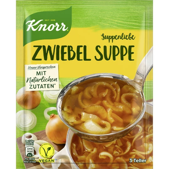 Knorr Suppenliebe Zwiebel Suppe 46G 1 Knorr Suppenliebe Zwiebel Suppe 46G