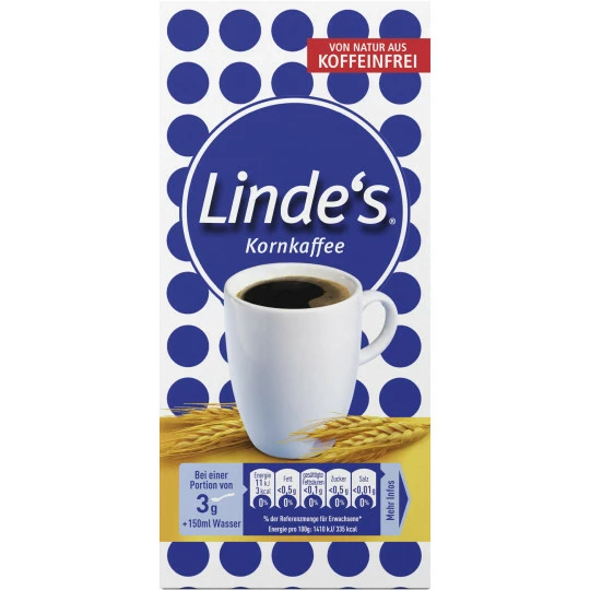 Linde's Kornkaffee Mit Zichorie 500G 1 Linde's Kornkaffee Mit Zichorie 500G