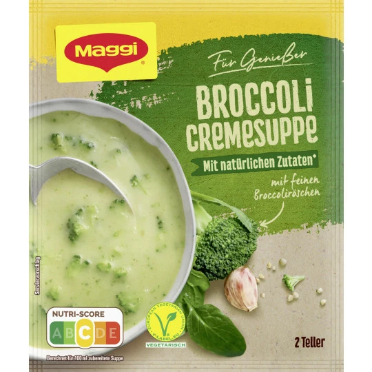 Maggi Für Genießer Broccoli Creme-Suppe Ergibt 500ML 1 Maggi Für Genießer Broccoli Creme-Suppe Ergibt 500ML