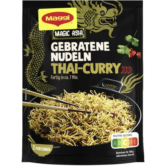 Maggi Magic Asia Gebratene Nudeln Thai Curry Scharf 130G 1 Maggi Magic Asia Gebratene Nudeln Thai Curry Scharf 130G