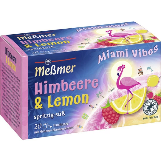 Meßmer Miami Vibes Himbeere-Lemon 20ST 50G 1 Meßmer Miami Vibes Himbeere-Lemon 20ST 50G