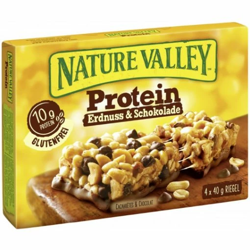 Nature Valley Protein Erdnuss & Schokolade Riegel 4ST 160G -Kaffee-Tee Sales naturevalleyproteinerdnussschoko