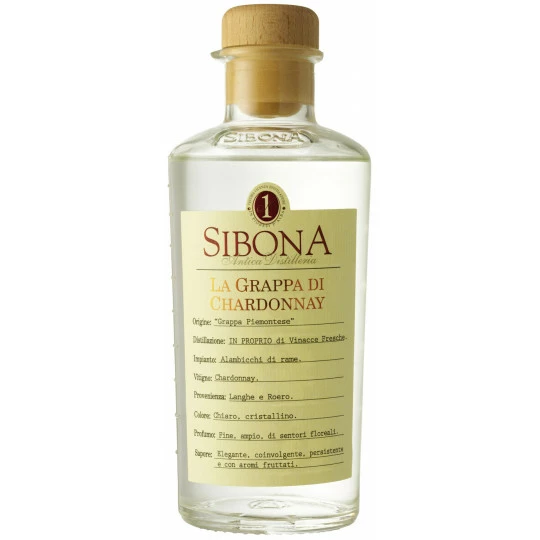 Sibona Grappa Di Chardonnay 0,5L 1 Sibona Grappa Di Chardonnay 0,5L