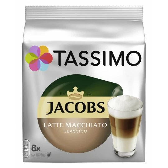 Tassimo Jacobs Latte Macchiato Classico 8ST 264G 1 Tassimo Jacobs Latte Macchiato Classico 8ST 264G