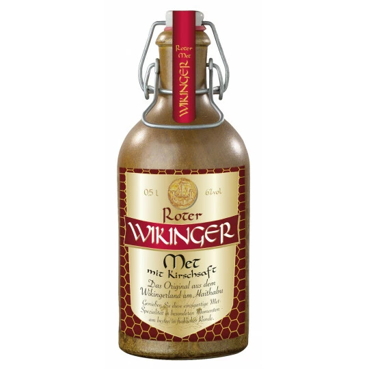 Wikinger Met Rot Im Tonkrug Mit Kirschsaft 0,5L 1 Wikinger Met Rot Im Tonkrug Mit Kirschsaft 0,5L