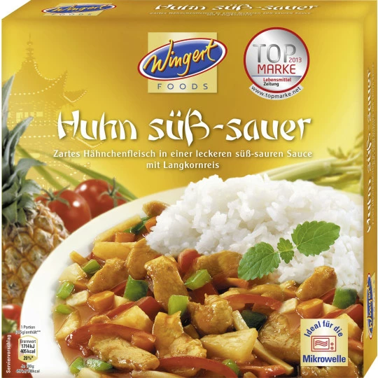 Wingert Foods Huhn Süss Sauer 375G 1 Wingert Foods Huhn Süss Sauer 375G